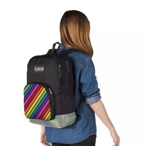 JanSport Overt Iridescent Rainbow Backpack